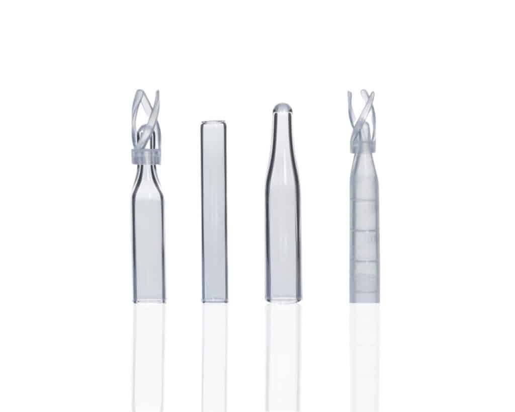 vial insert glass and plastic for 2ml nd9 vial