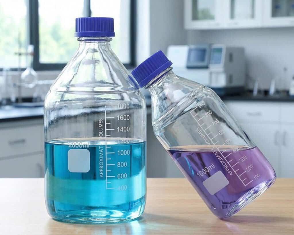 gl45 glass reagent bottle