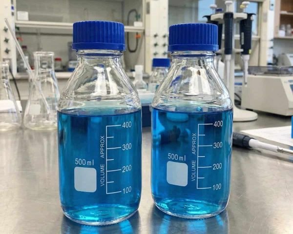 gl45 clear glass reagent bottles
